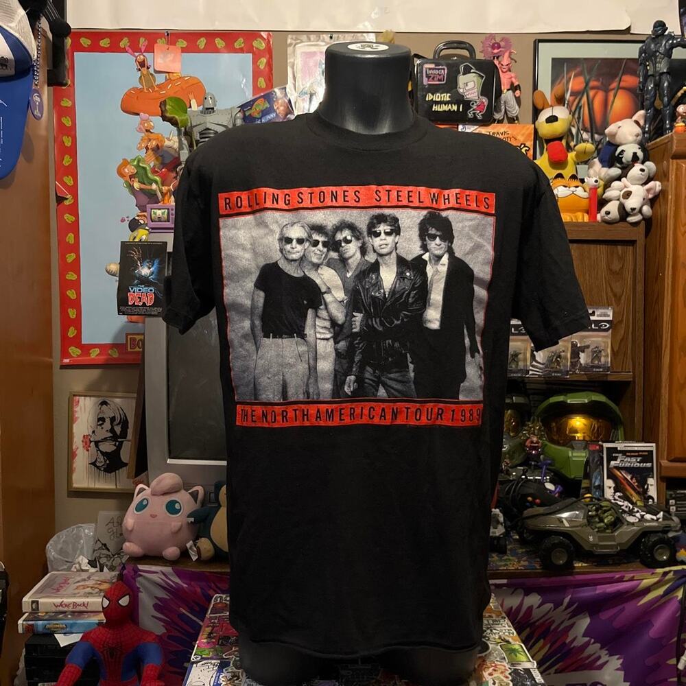 Rolling Stones Vintage Band Tee 1989 Size X Large
